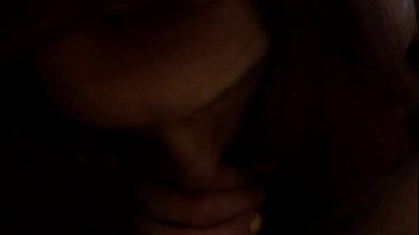 Redhead Kristin blowing dick POV