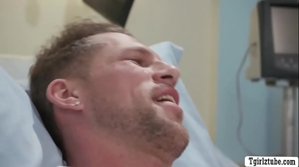 Trans Nurse bareback fucked by horny patient