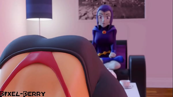 Raven Futa se coge a Starfire llenándola de leche