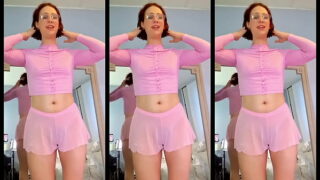 Insatiable sissy slut with a big toy